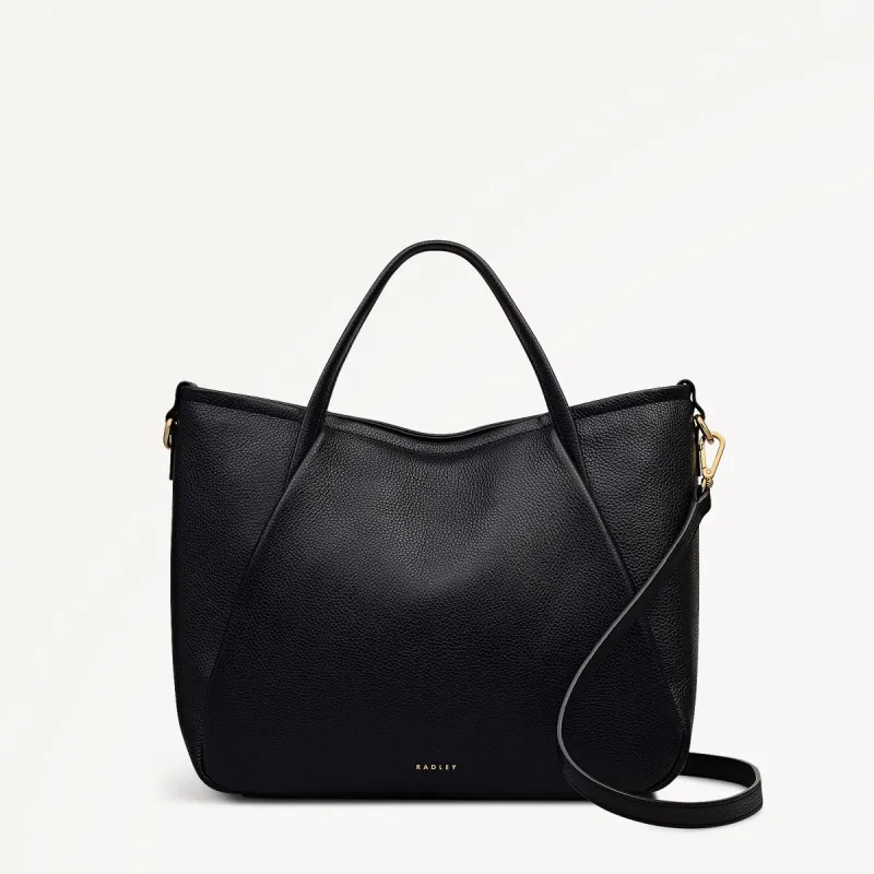 Eastney Street Leather Medium Ziptop Grab Bag in Black - 111910 sold by Radley