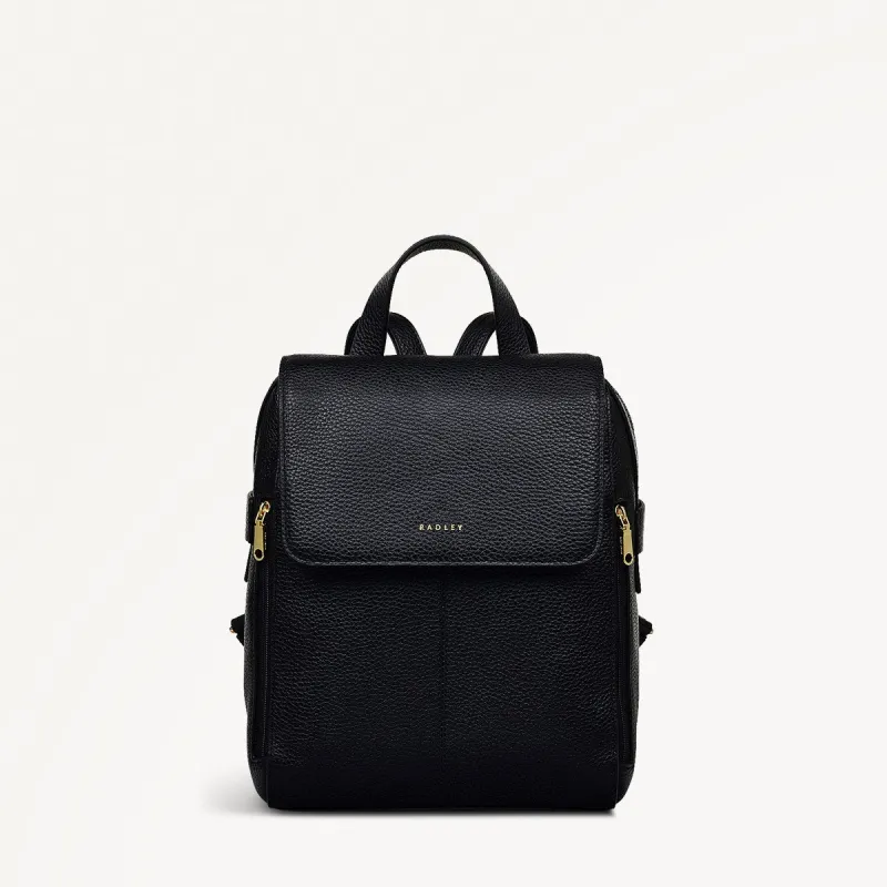 Lorne Close Leather Medium Flapover Backpack in Black - 111842 sold by Radley