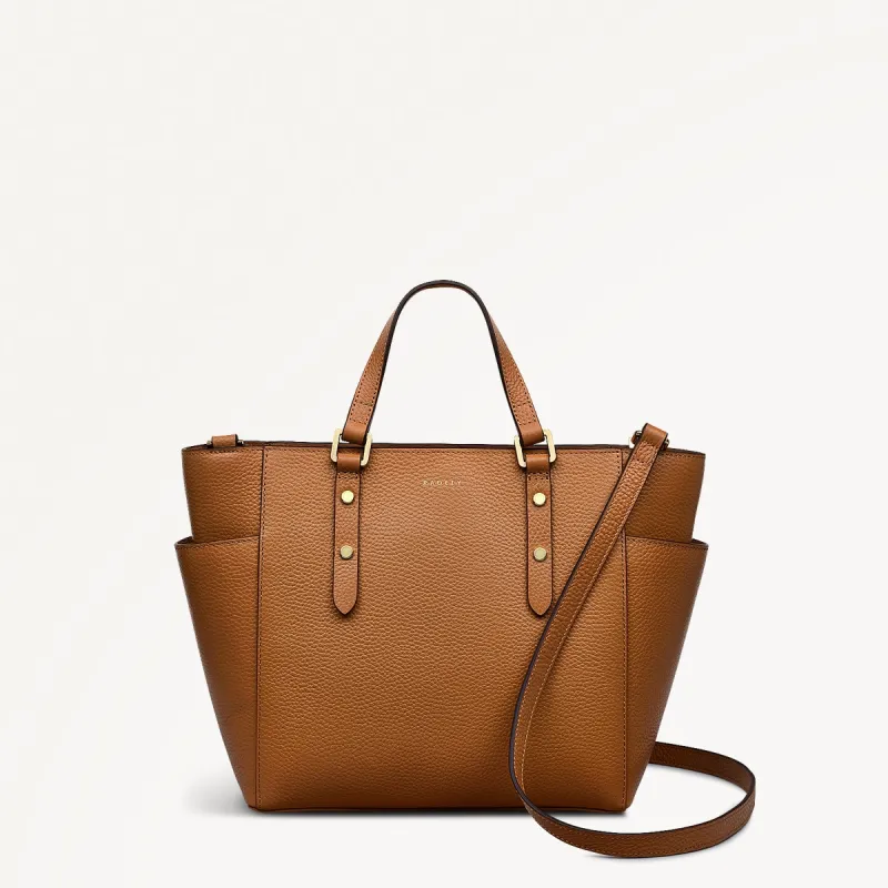 Silk Street Leather Medium Ziptop Multiway Bag in Caramel - 111828 sold by Radley