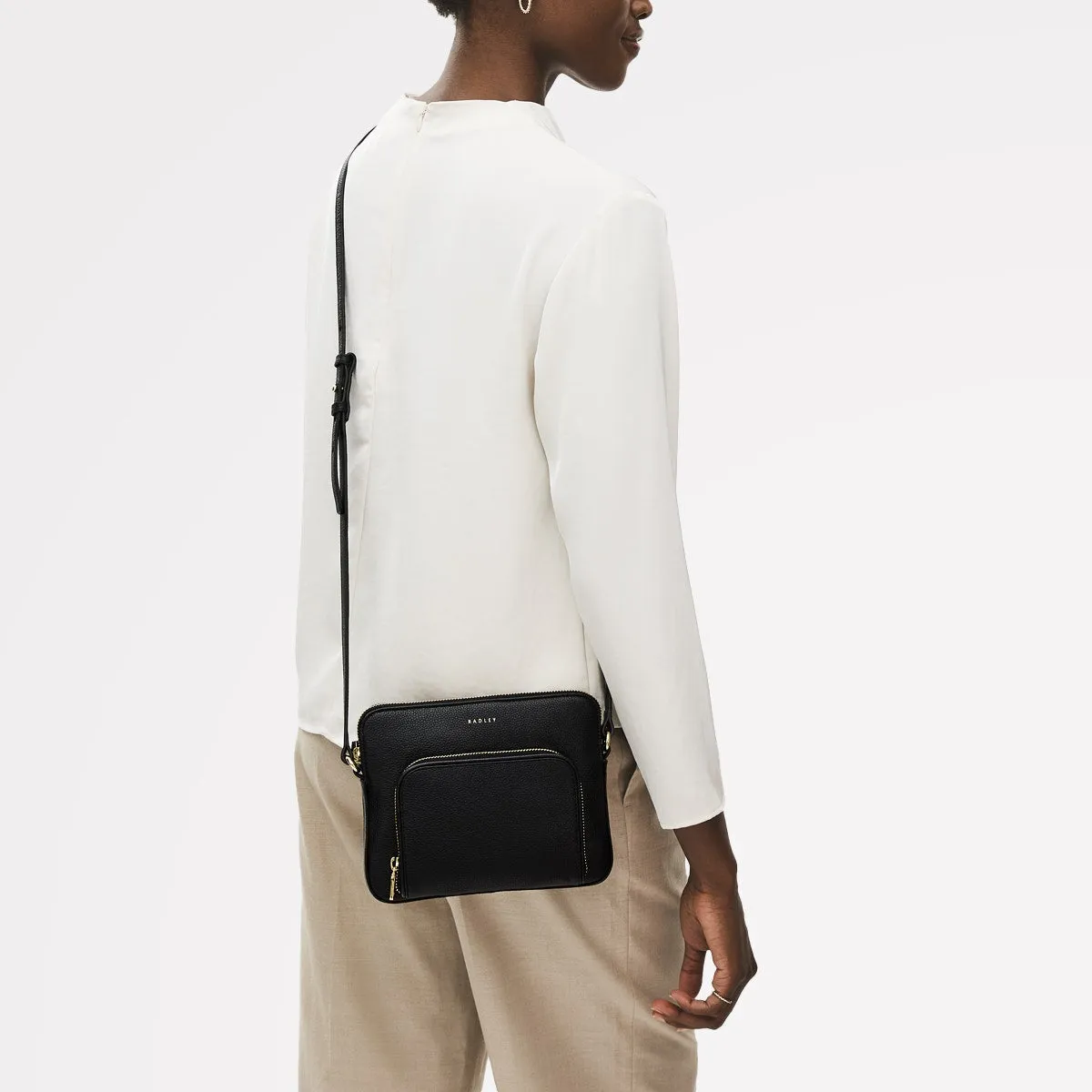 Redford Close Leather Small Ziptop Cross Body Bag in Black - 111834 sold by Radley product image thumbnail 5