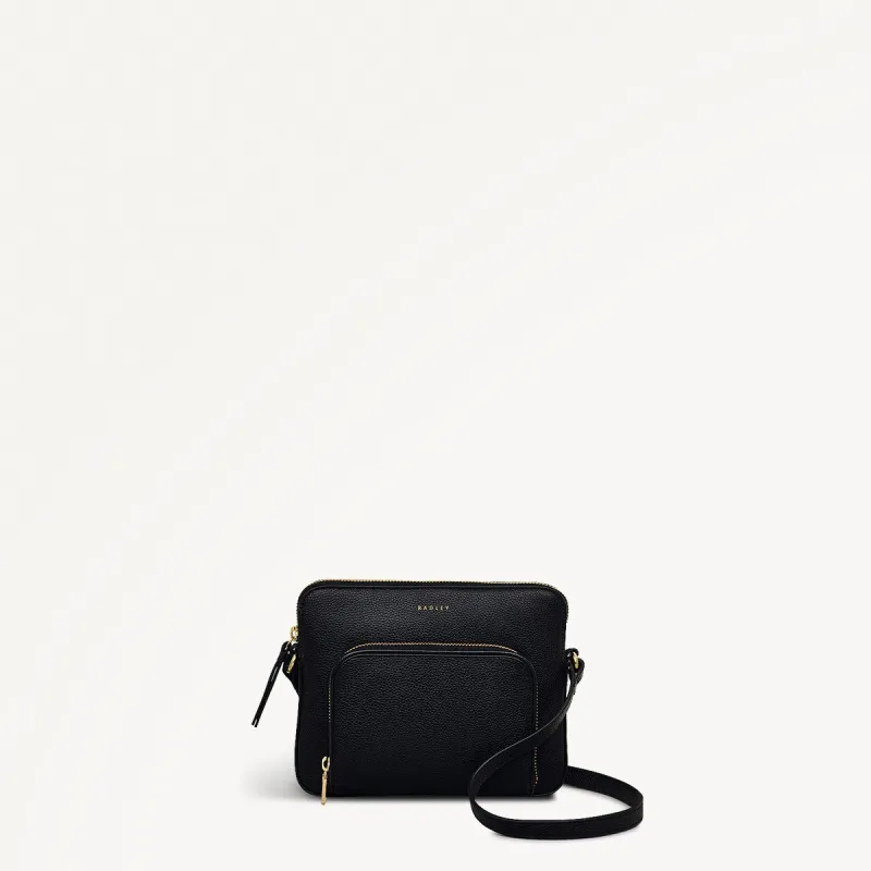 Redford Close Leather Small Ziptop Cross Body Bag in Black - 111834 sold by Radley