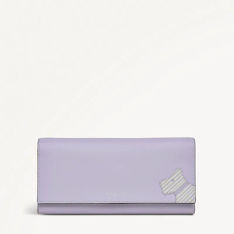 Face To Face Leather Large Flapover Wallet in Bellflower - 111810 sold by Radley