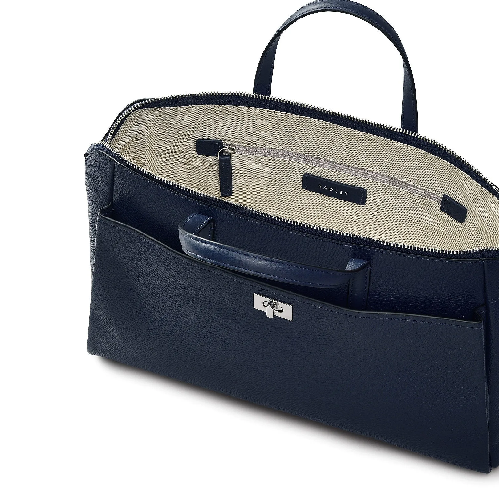 Brook Avenue Fabric Medium Ziptop Grab Bag in Ink - 111740 sold by Radley product image thumbnail 3