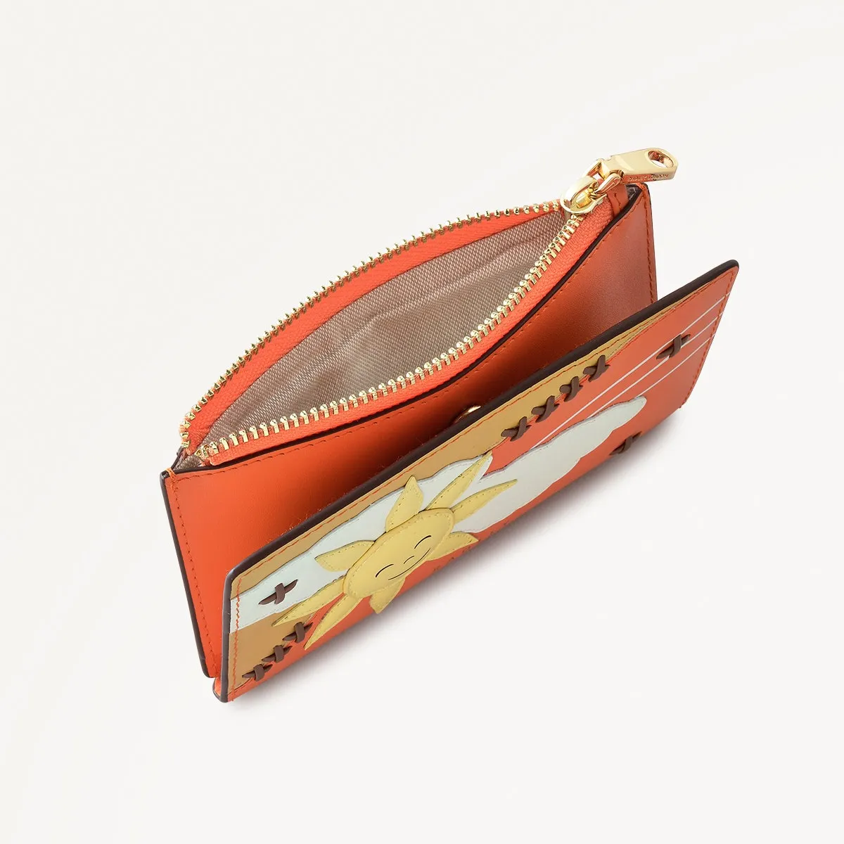 Coin Street Leather Medium Ziptop Wallet in Orange Peel - 111495 sold by Radley product image thumbnail 4