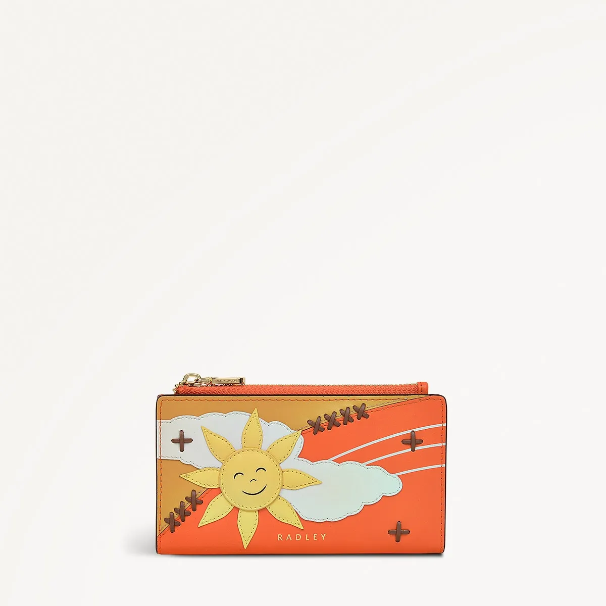 Coin Street Leather Medium Ziptop Wallet in Orange Peel - 111495 sold by Radley