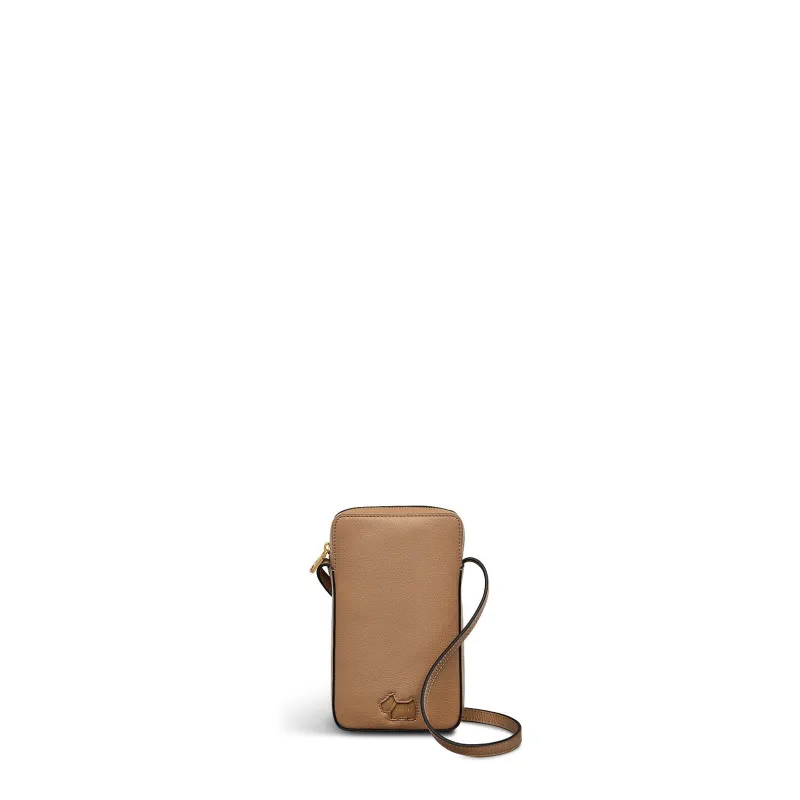 Radley Cookie Cutter - Protect Leather Medium Phone Cross Body Bag in Biscuit - 111791 sold by Radley