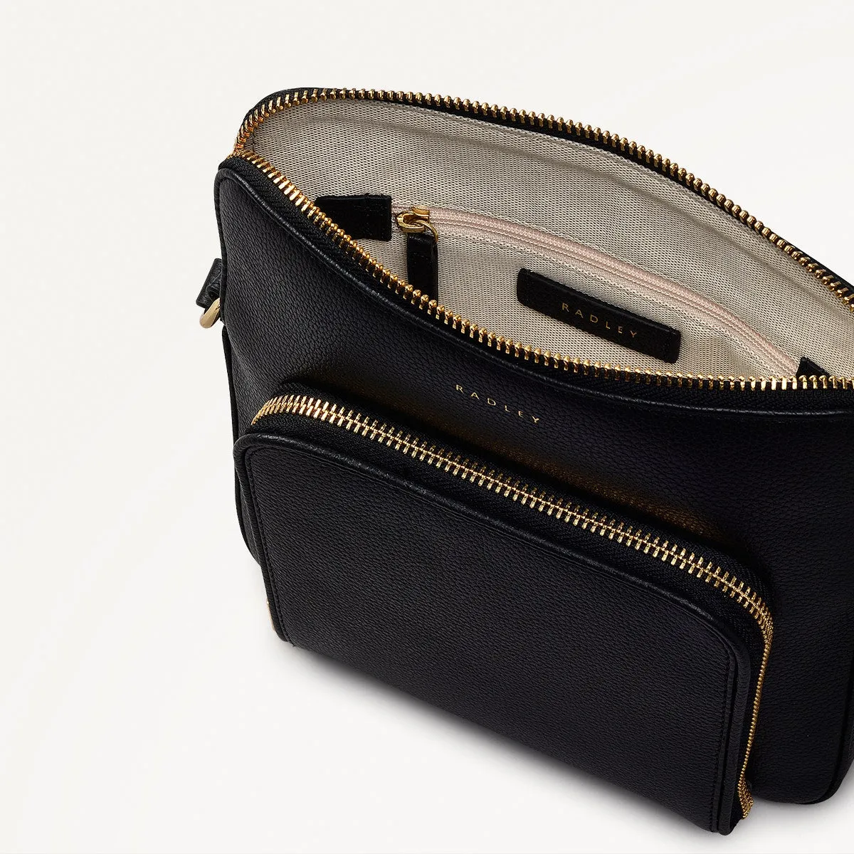 Redford Close Leather Medium Ziptop Cross Body Bag in Black - 111838 sold by Radley product image thumbnail 3