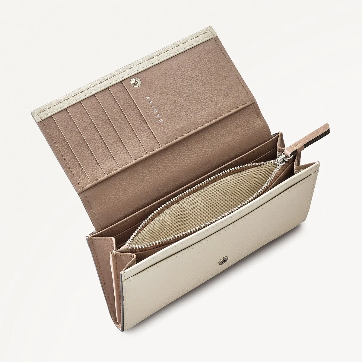 Holmes Avenue Leather Large Flapover Wallet in Chalk - 111771 sold by Radley product image thumbnail 4