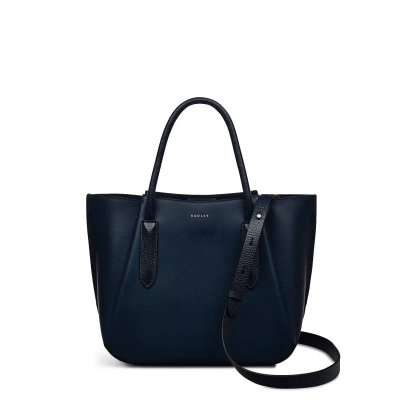 Liverpool Street 2.0 Fabric Medium Ziptop Grab Bag in Ink - 111707 sold by Radley