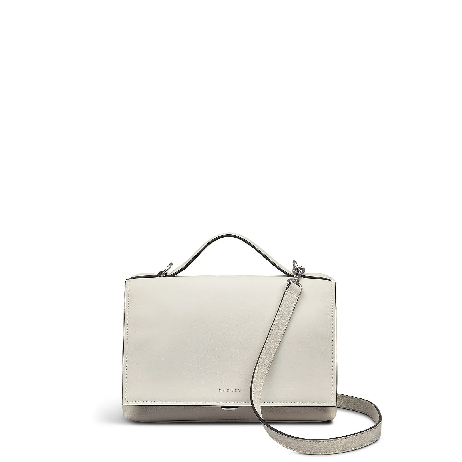 Holmes Avenue Fabric Medium Flapover Cross Body Bag in Chalk - 111596 sold by Radley