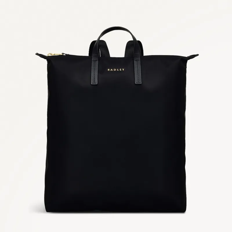 Windsor Lane Fabric Large Ziptop Backpack in Black - 111690 sold by Radley