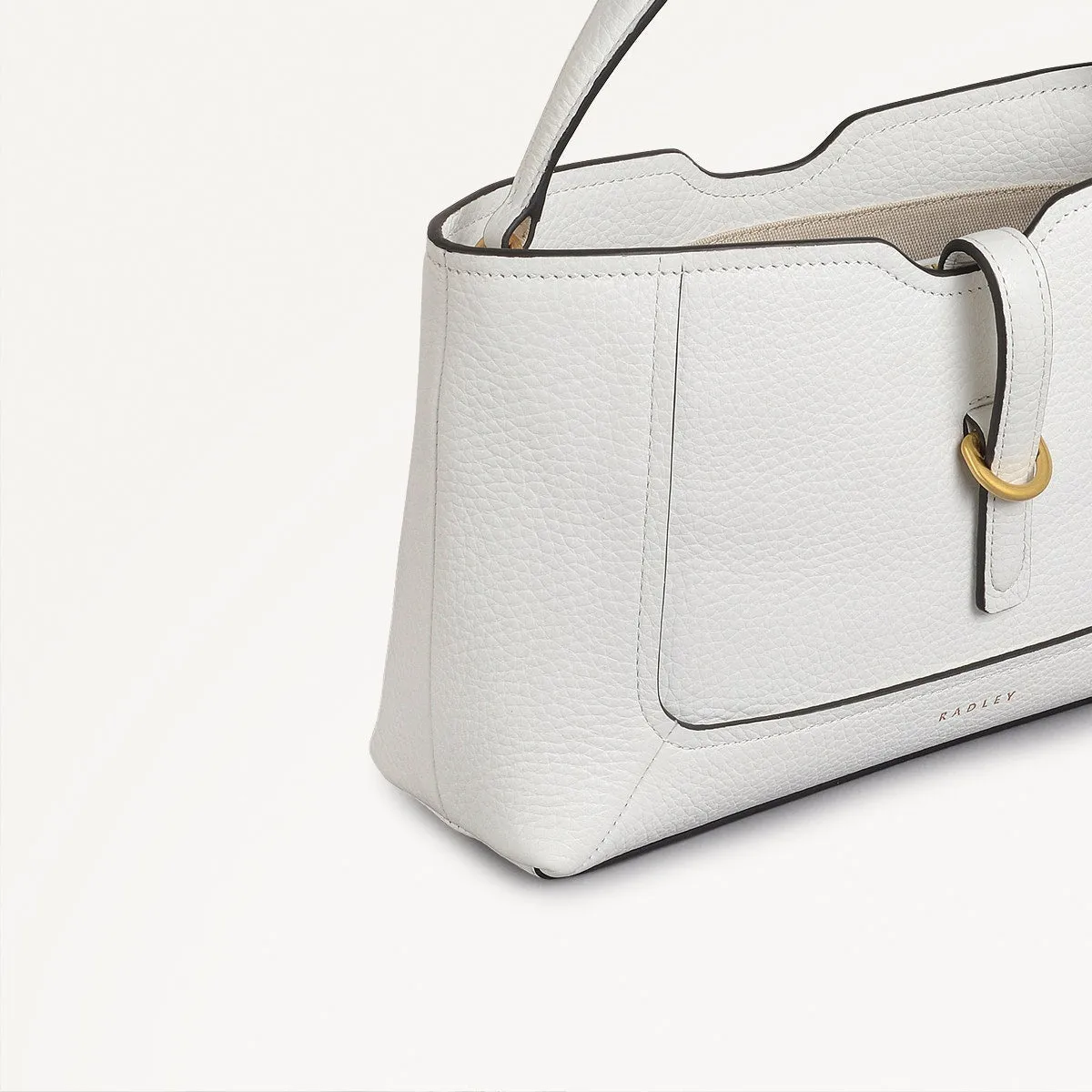 Hazelbury Park Fabric Small Ziptop Cross Body Bag in Bright White - 111625 sold by Radley product image thumbnail 4