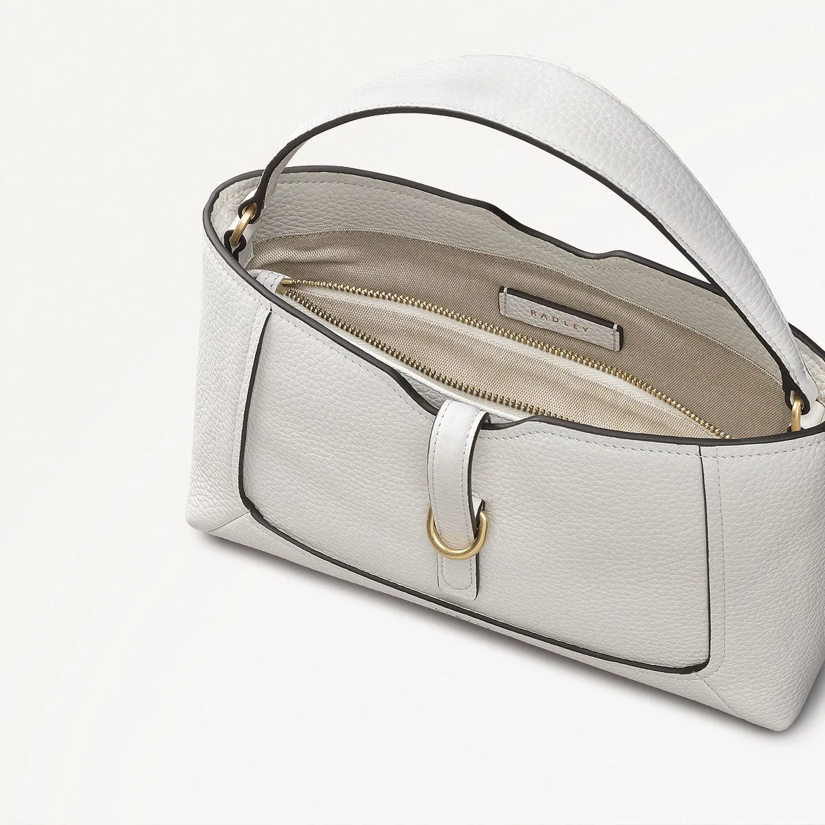 Hazelbury Park Fabric Small Ziptop Cross Body Bag in Bright White - 111625 sold by Radley product image thumbnail 3