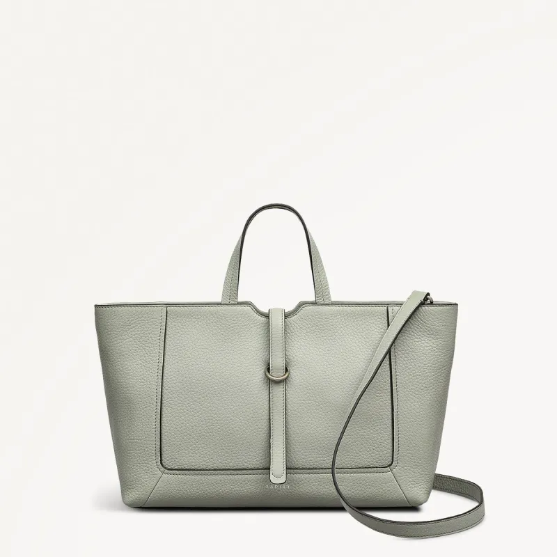 Hazelbury Park Fabric Medium Ziptop Grab Bag in Drizzle - 111627 sold by Radley