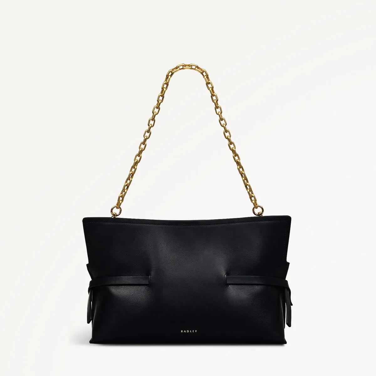 Fleet Street Leather Medium Open Top Clutch Bag in Black - 111437 sold by Radley