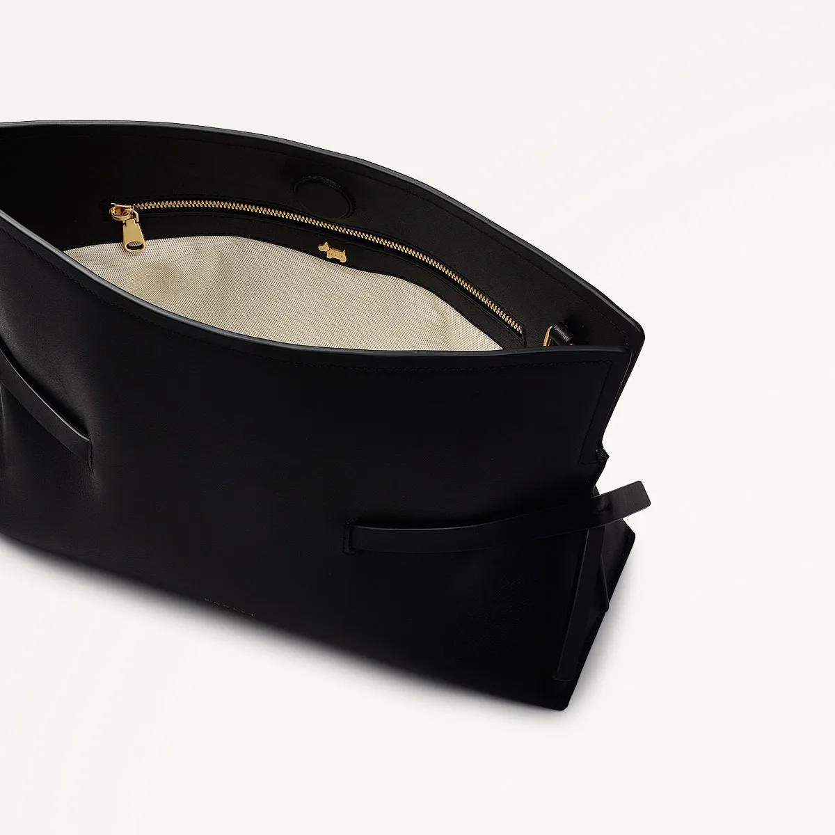 Fleet Street Leather Medium Open Top Clutch Bag in Black - 111437 sold by Radley product image thumbnail 3