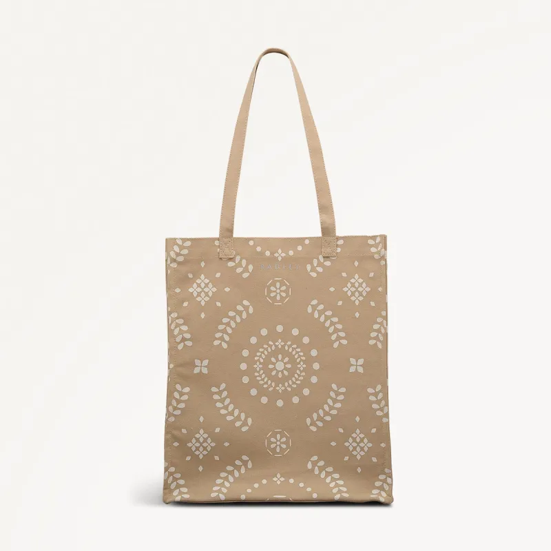 Broderie Floral Fabric Medium Open Top Tote in Stone - 111373 sold by Radley