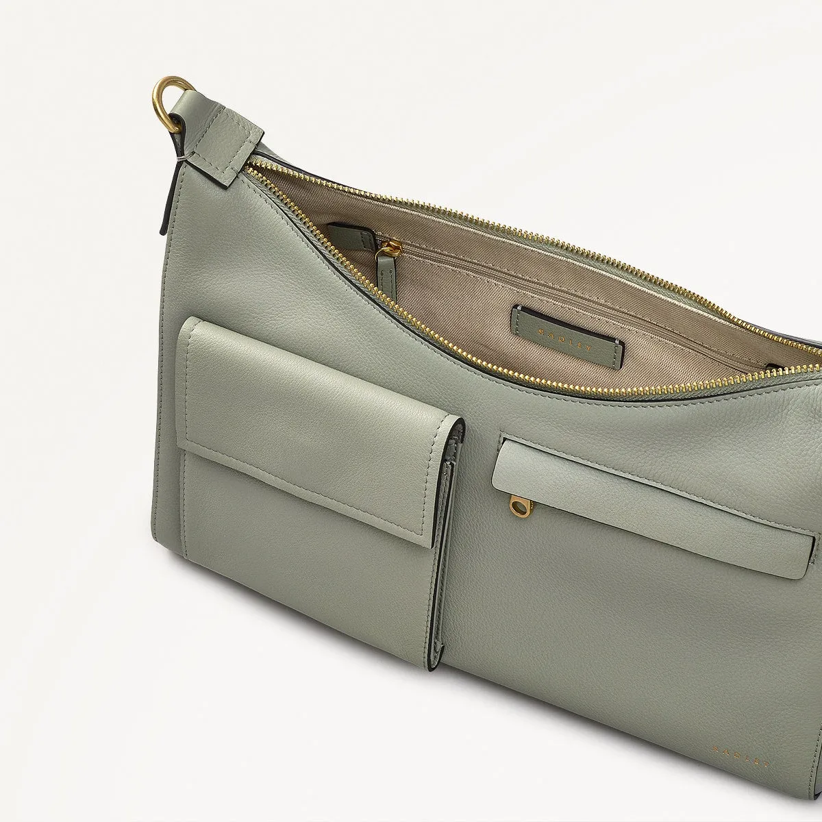 Norbury Close Fabric Medium Ziptop Shoulder Bag in Drizzle - 111615 sold by Radley product image thumbnail 3