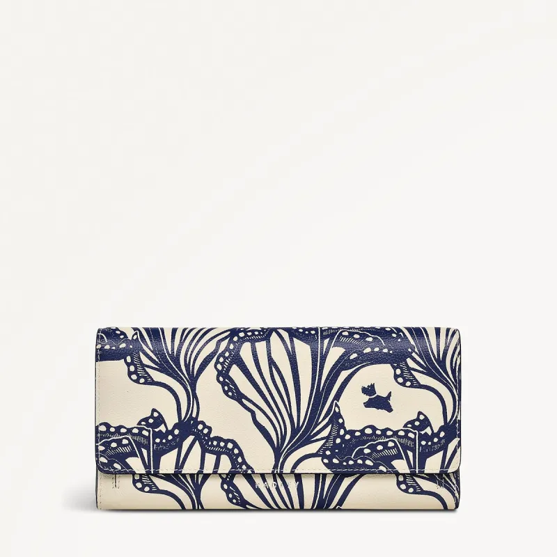Under The Sea Leather Large Flapover Wallet in Chalk - 111505 sold by Radley