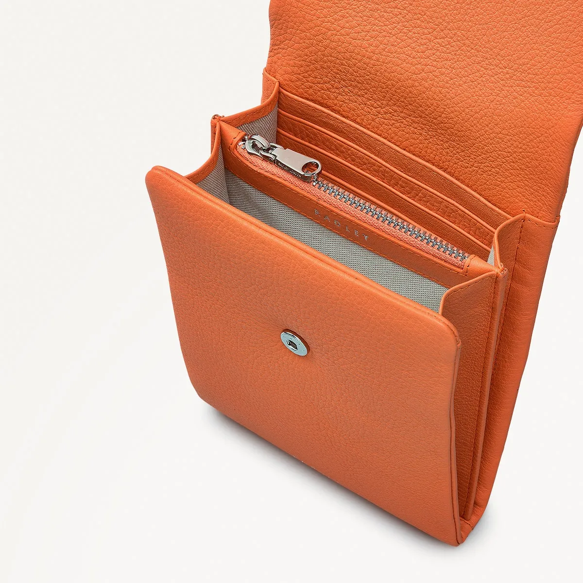 Mallow Street Leather Medium Phone Cross Body Bag in Orange Peel - 111478 sold by Radley product image thumbnail 3