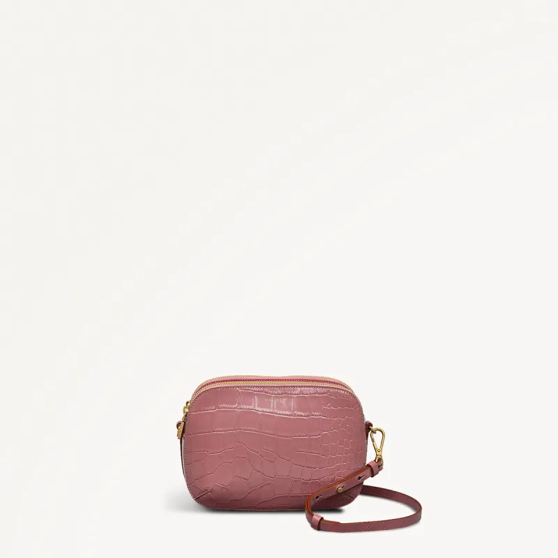 Dukes Place Leather Medium Ziptop Cross Body Bag in French Rose - 111408 sold by Radley