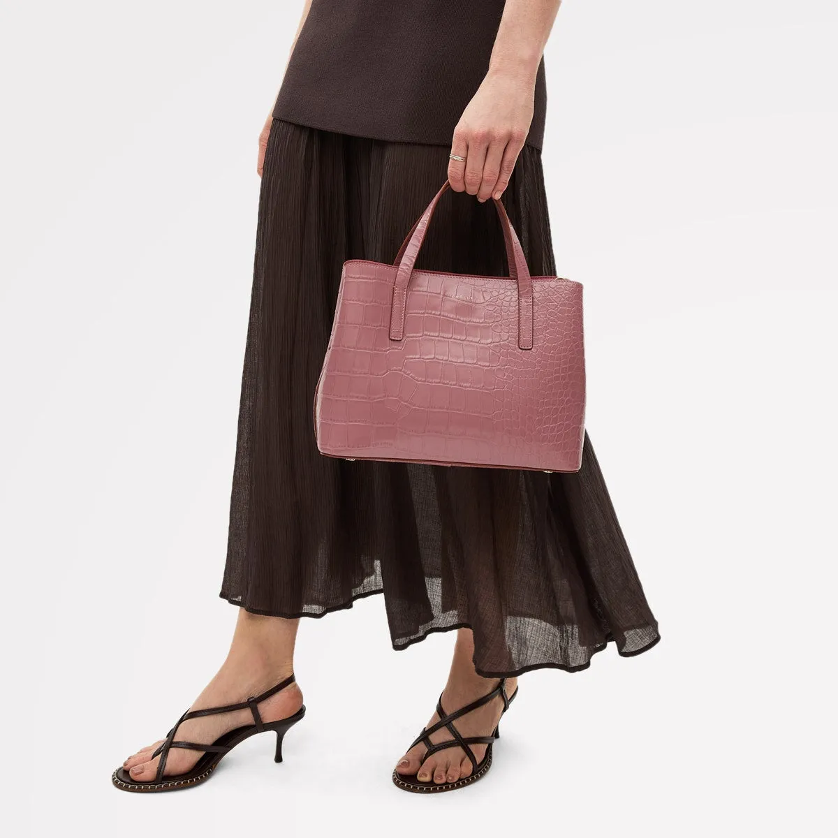 Dukes Place Leather Medium Ziptop Grab Bag in French Rose - 111410 sold by Radley product image thumbnail 5