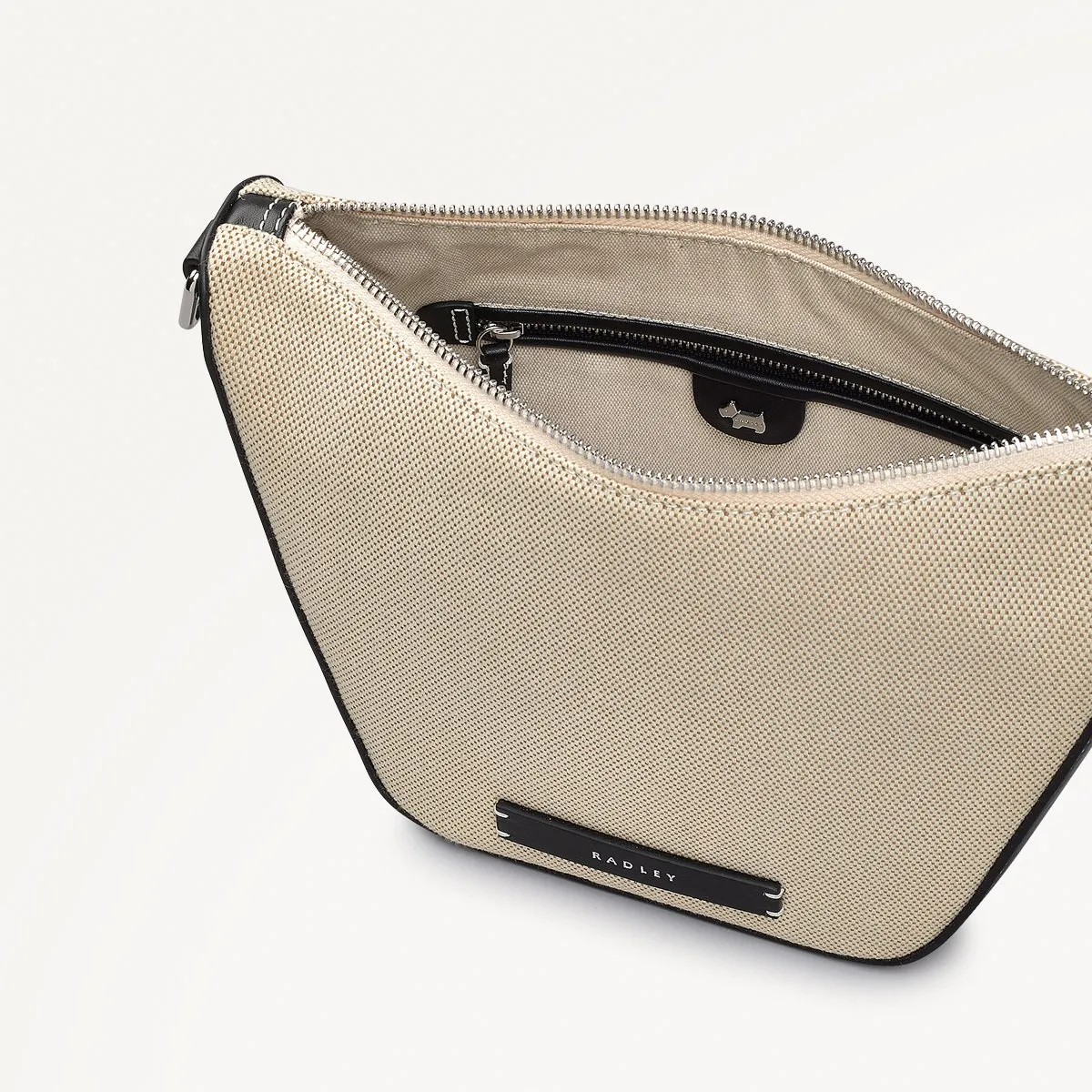 Oak Street Leather Small Ziptop Cross Body Bag in Natural - 111399 sold by Radley product image thumbnail 3