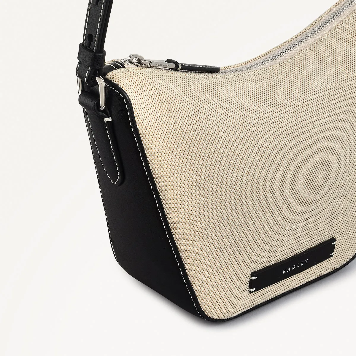 Oak Street Leather Small Ziptop Cross Body Bag in Natural - 111399 sold by Radley product image thumbnail 4