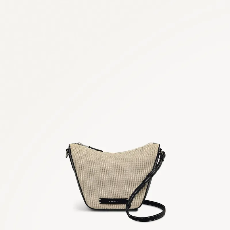 Oak Street Leather Small Ziptop Cross Body Bag in Natural - 111399 sold by Radley