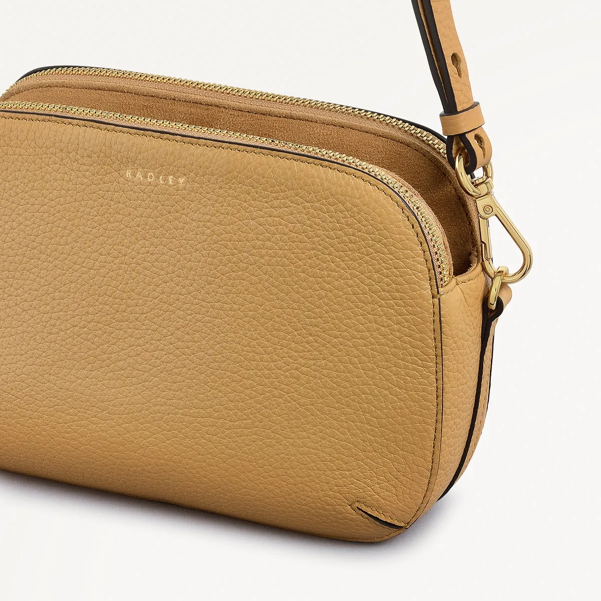 Dukes Place Leather Medium Ziptop Cross Body Bag in Pecan - 111380 sold by Radley product image thumbnail 4