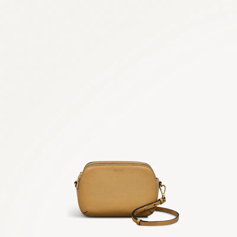 Dukes Place Leather Medium Ziptop Cross Body Bag in Pecan - 111380 sold by Radley