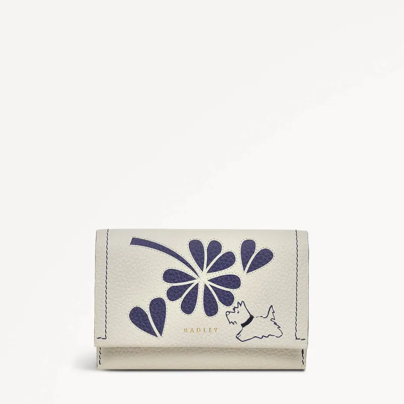 Cut Out Floral Leather Medium Flapover Wallet in Chalk - 111422 sold by Radley