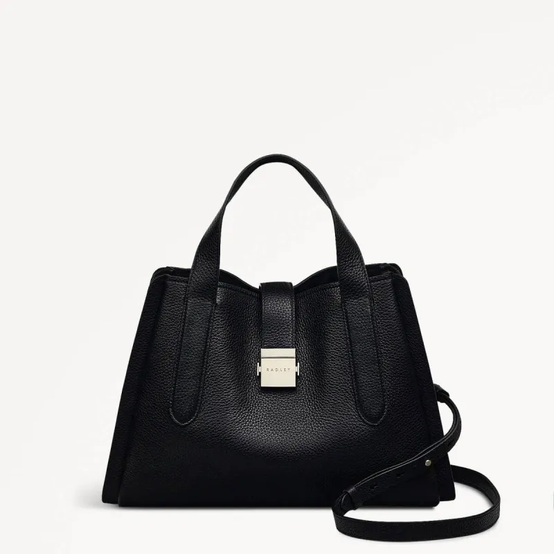Sloane Street Leather Medium Ziptop Grab Bag in Black - 111415 sold by Radley
