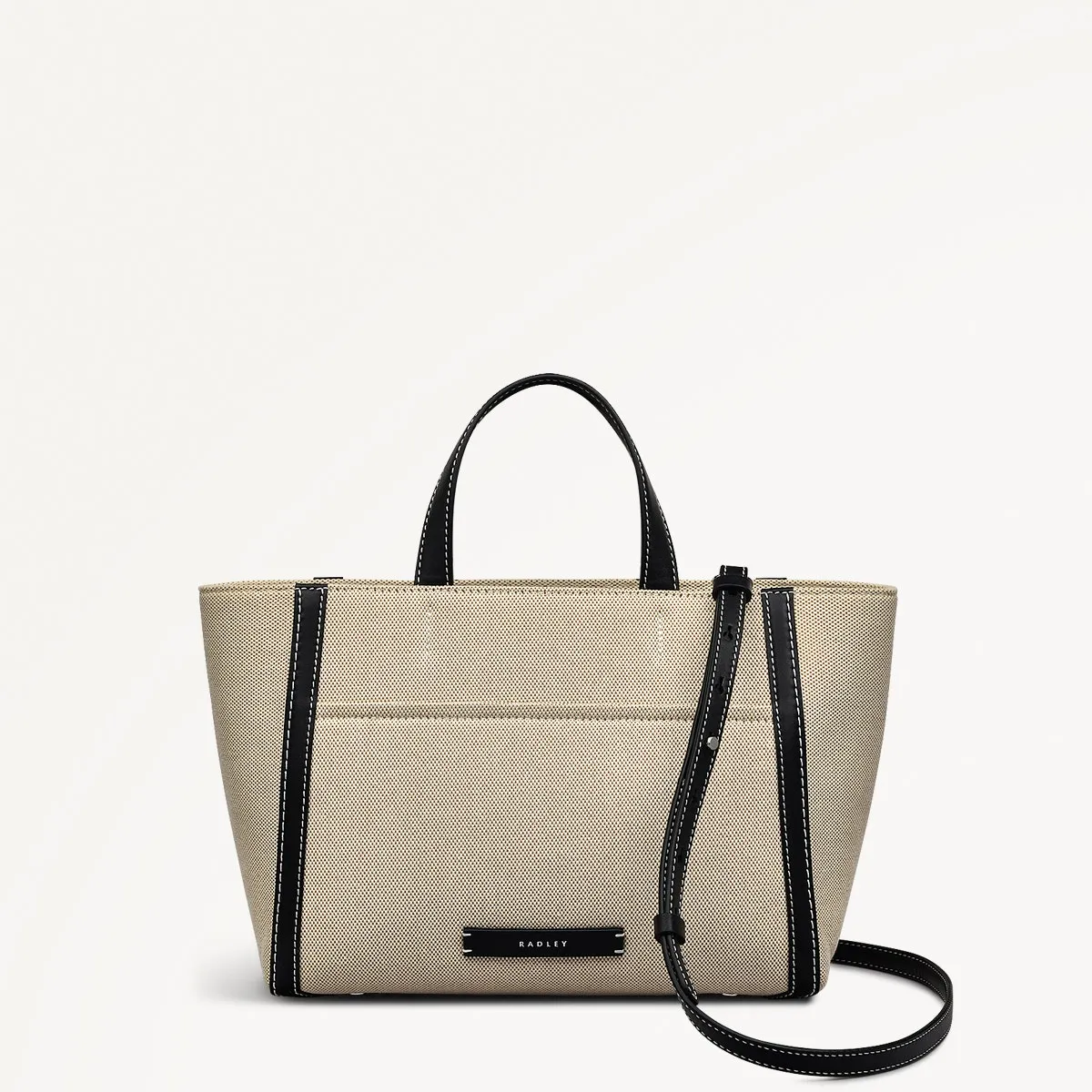 Oak Street Leather Medium Ziptop Grab Bag in Natural - 111400 sold by Radley