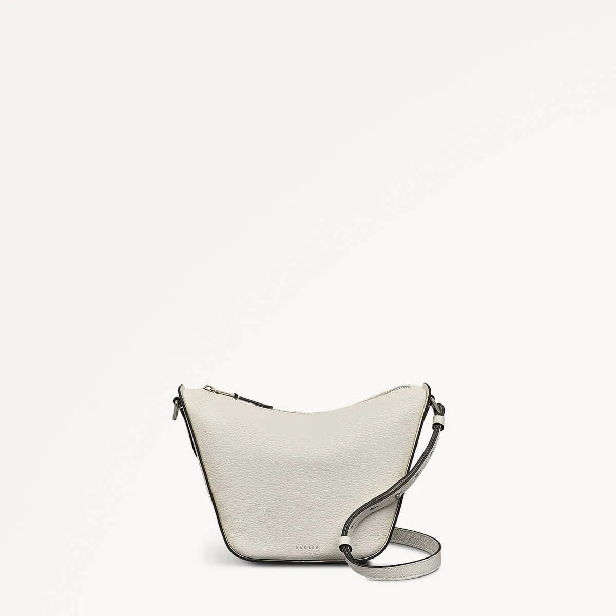 Oak Street Leather Small Ziptop Cross Body Bag in Chalk - 111390 sold by Radley