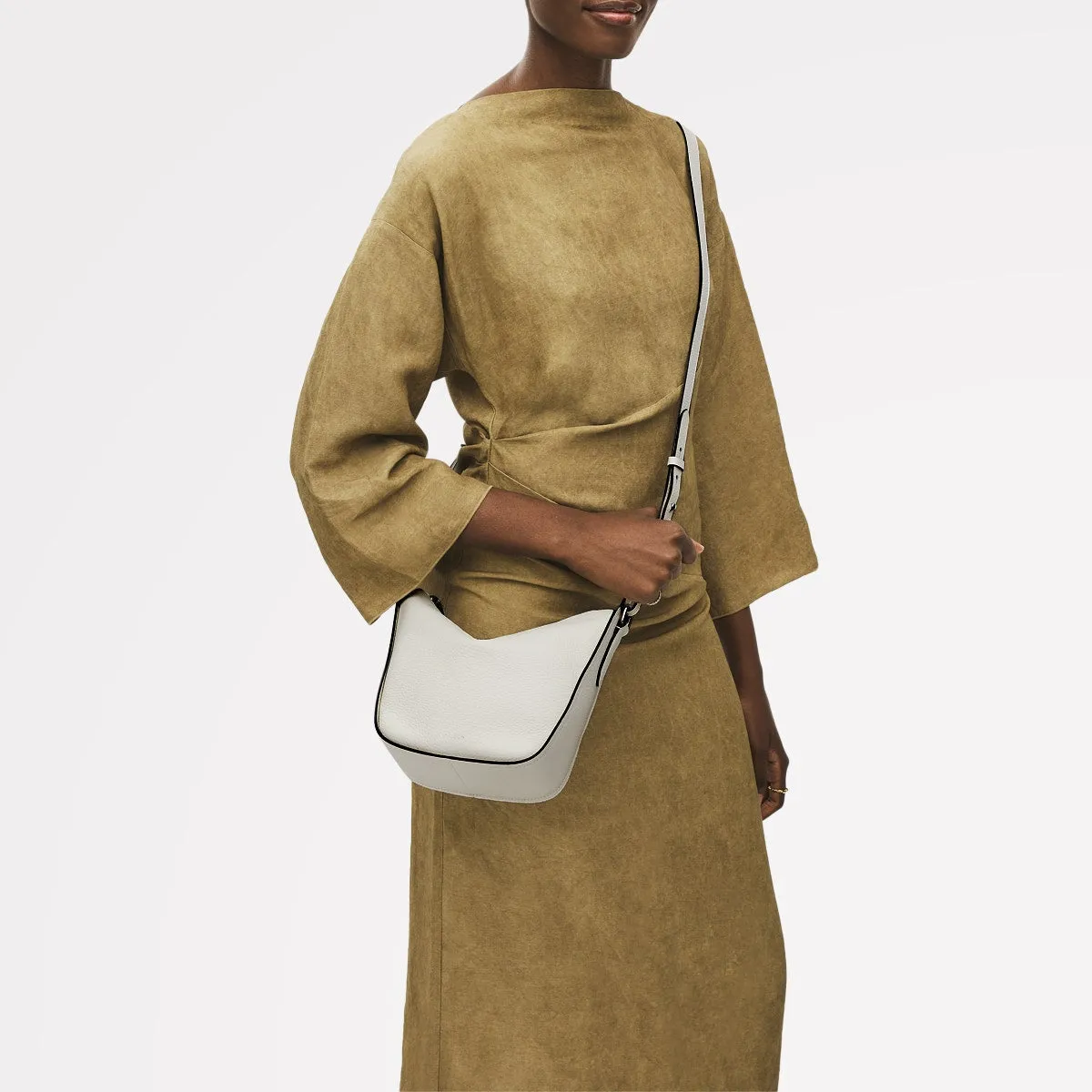 Oak Street Leather Small Ziptop Cross Body Bag in Chalk - 111390 sold by Radley product image thumbnail 5