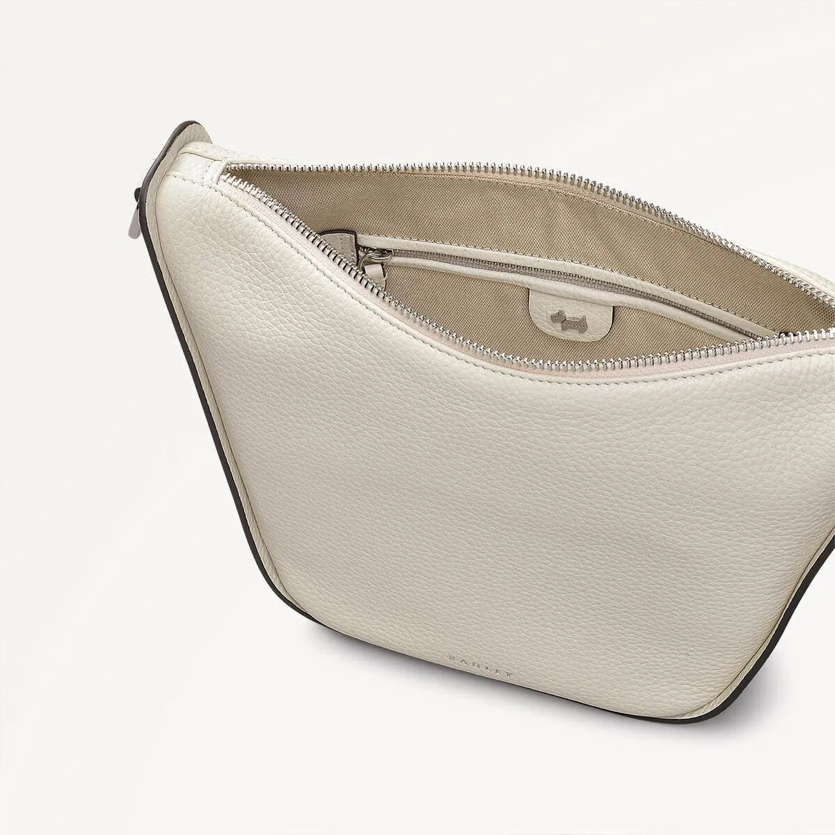 Oak Street Leather Small Ziptop Cross Body Bag in Chalk - 111390 sold by Radley product image thumbnail 3