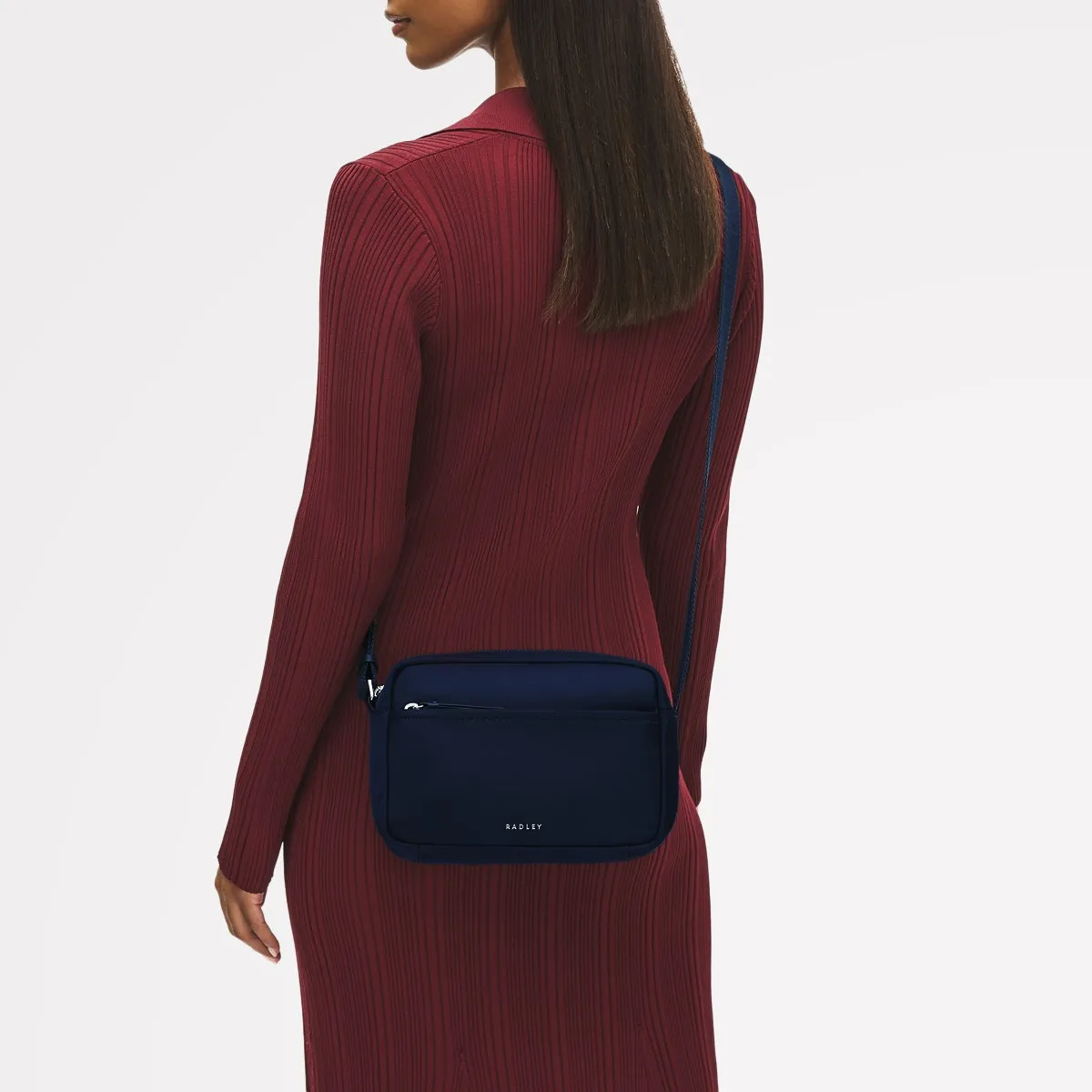 Park Crescent Fabric Small Ziptop Crossbody Bag in Ink - 111226 sold by Radley product image thumbnail 5