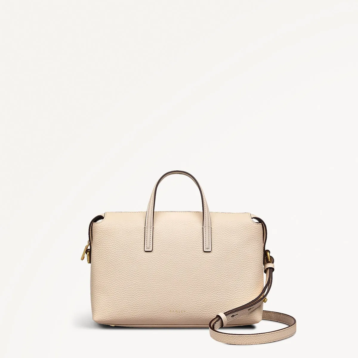Eastcastle Street Leather Small Ziptop Grab Bag in Oat Milk - 111215 sold by Radley