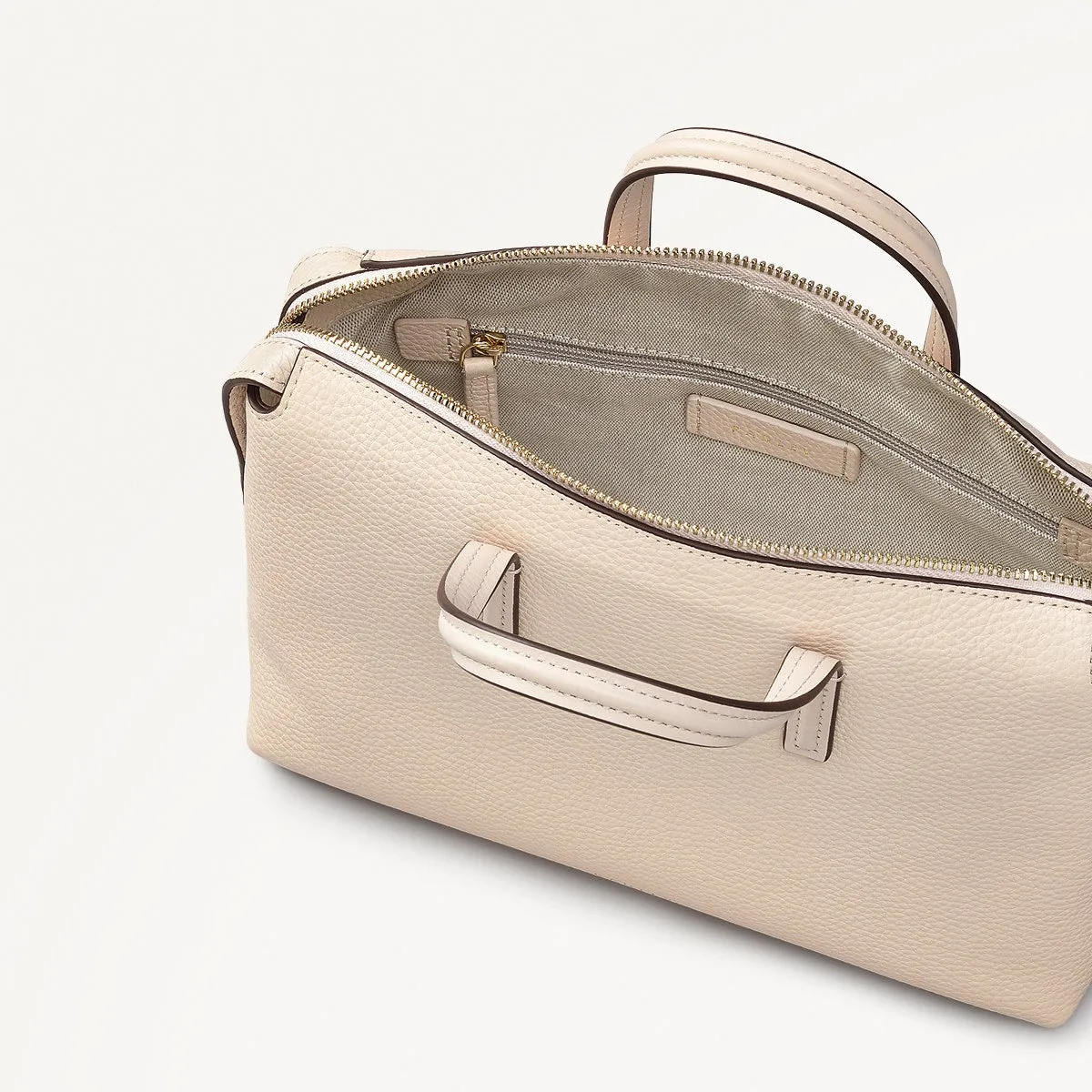 Eastcastle Street Leather Small Ziptop Grab Bag in Oat Milk - 111215 sold by Radley product image thumbnail 3