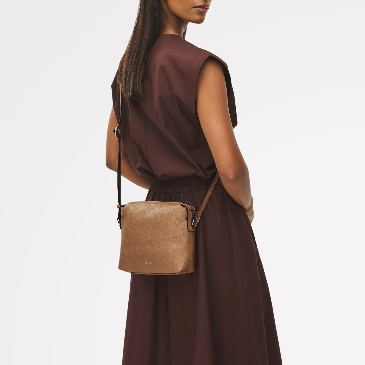 Eastcastle Street Leather Mini Ziptop Crossbody Bag in Chai - 111212 sold by Radley product image thumbnail 5