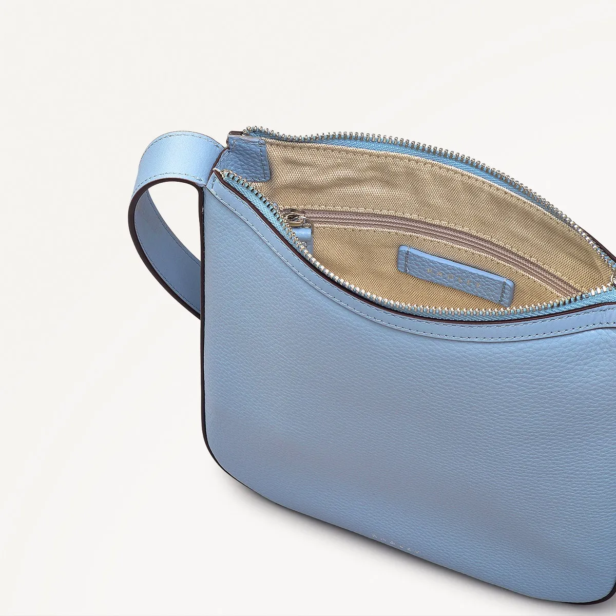 Longford Lane Leather Small Ziptop Crossbody Bag in Smoke Blue - 111241 sold by Radley product image thumbnail 3
