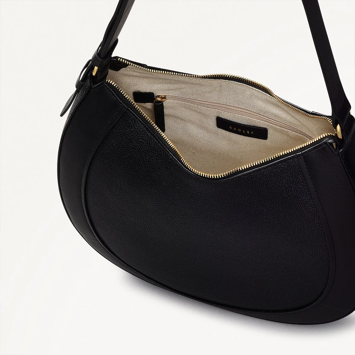 Merchant Hall Leather Large Ziptop Shoulder Bag in Black - 111205 sold by Radley product image thumbnail 3