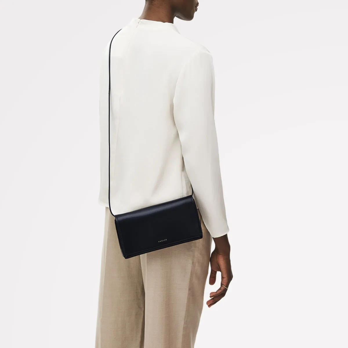 Lexington Lane Leather Small Flapover Crossbody Bag in Black - 111183 sold by Radley product image thumbnail 5