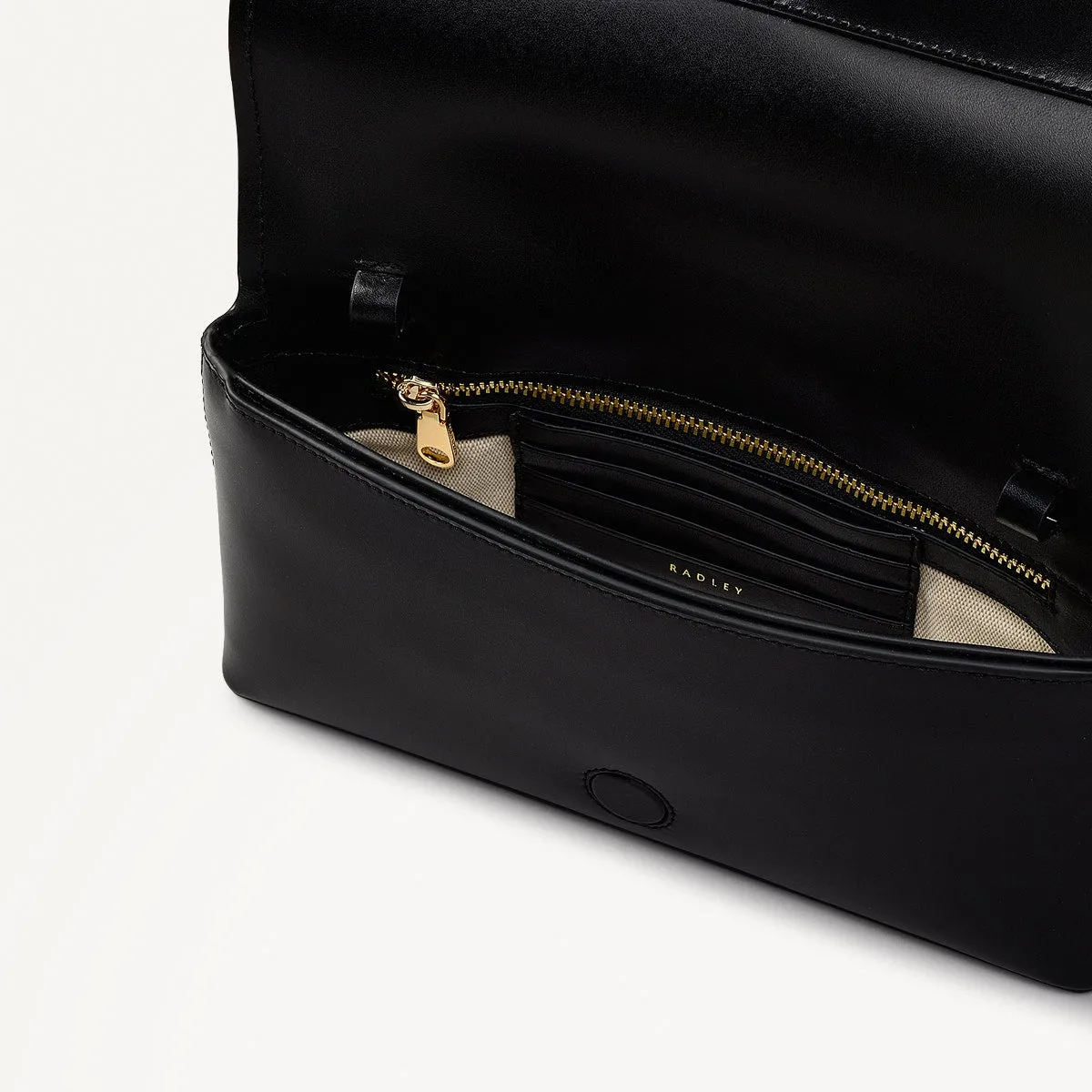 Lexington Lane Leather Small Flapover Crossbody Bag in Black - 111183 sold by Radley product image thumbnail 3