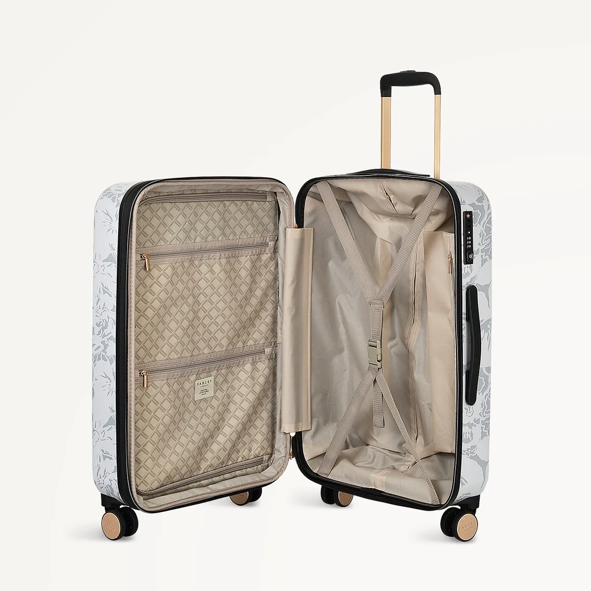 Spring Floral 4 Wheel Medium Suitcase in Mist - 110967 sold by Radley product image thumbnail 4