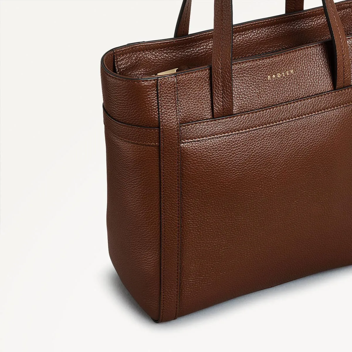 Derby Street Leather Small Ziptop Grab Bag in Tortoise - 110948 sold by Radley product image thumbnail 4