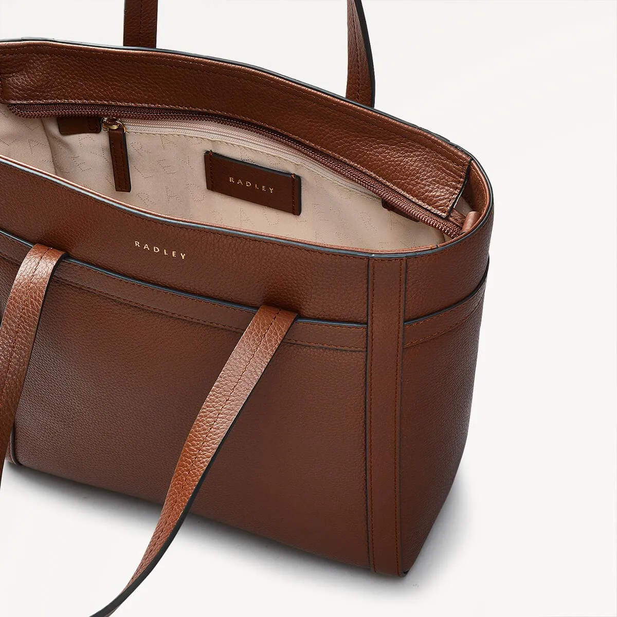 Derby Street Leather Small Ziptop Grab Bag in Tortoise - 110948 sold by Radley product image thumbnail 3