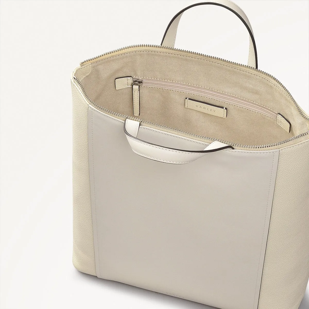 Regents Row Leather Medium Ziptop Backpack in Chalk - 110927 sold by Radley product image thumbnail 3