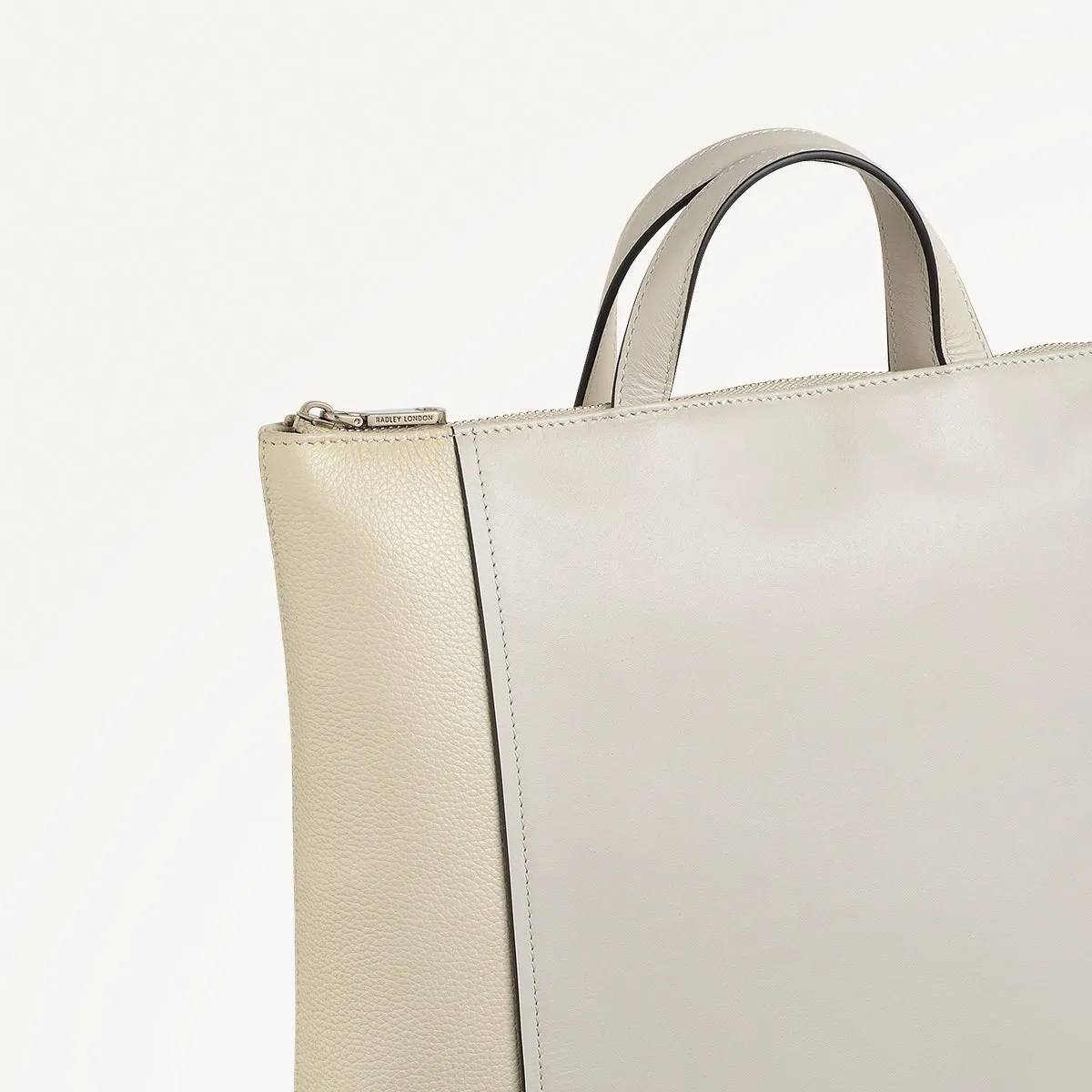 Regents Row Leather Medium Ziptop Backpack in Chalk - 110927 sold by Radley product image thumbnail 4